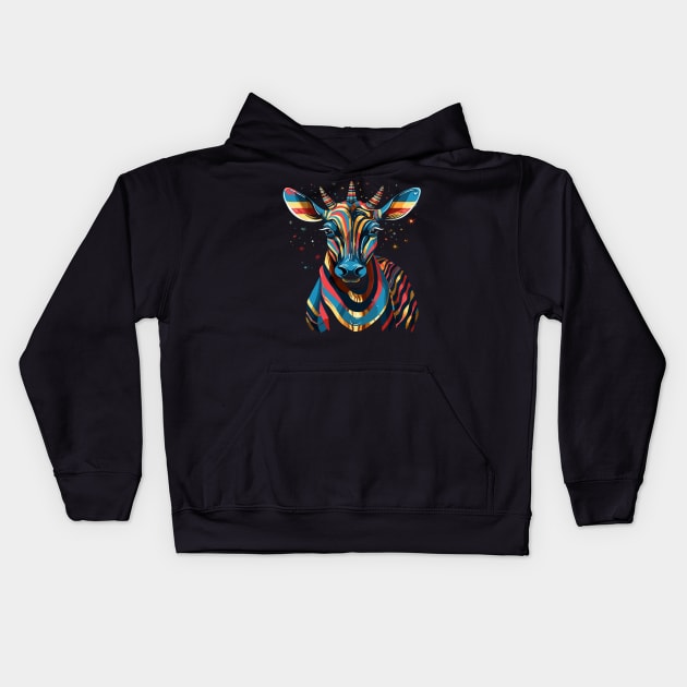 Patriotic Okapi Kids Hoodie by JH Mart